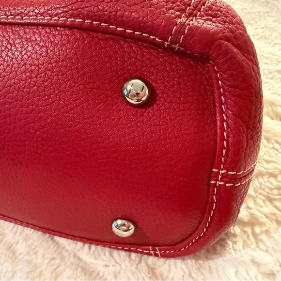 TignanelloNWT True Red Pebbled Leather Handbag and matching Wallet 8x10 - Picture 12 of 12